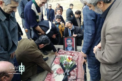 محمدرضا پهلوانیان هنرمند تئاتر میاندوآب به خاک سپرده شد