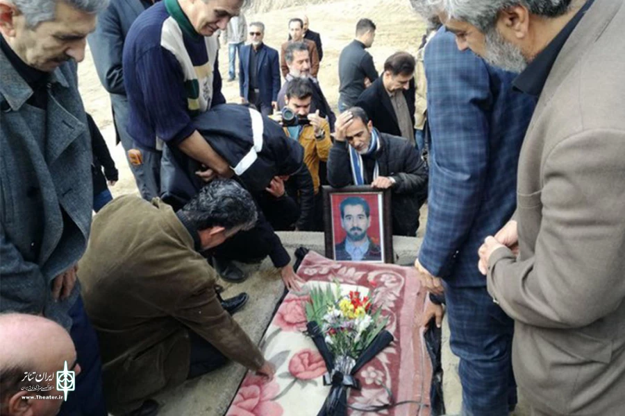 یک هنرمند تئاتر میاندوآب به خاک سپرده شد 2