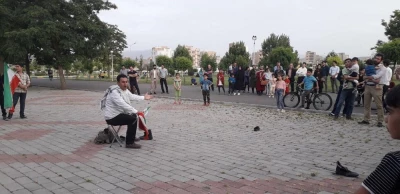 نمایش  خیابانی« طبق» در خوی اجرا شد