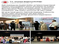 سرکنسول جمهوری ترکیه  زنگ افتتاحیه نمایشِ « ازگوشه ی تبریز تا پرده های ترابزون» را نواخت