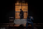 اجرای نمایش: په‌پووله له‌سه‌ر ژام(پروانه بر ناقوس) در مهاباد. 2