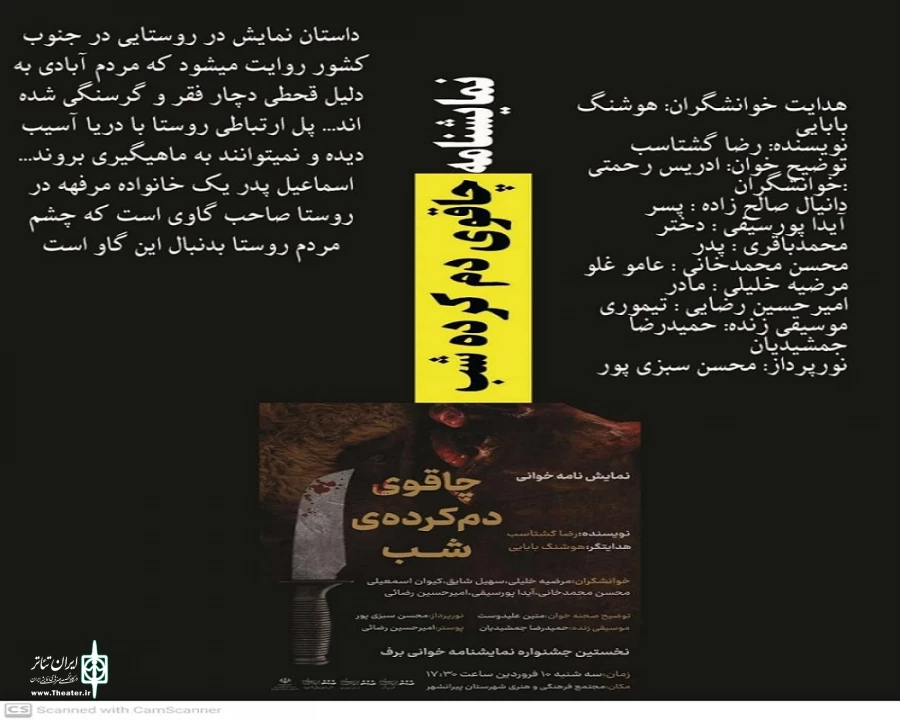 نگاهی به برگزاری جشنواره نمایشنامه‌خوانی «برف» پیرانشهر. 19
