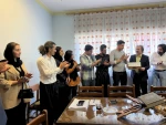  مدیر عامل انجمن هنرهای نمایشی استان نشستی را مسئولان و هنرمندان تئاتر شهرستان سردشت برگزار کرد. 3